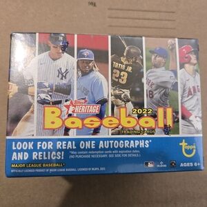 Topps Heritage Baseball Trading Cards - Blue and Red